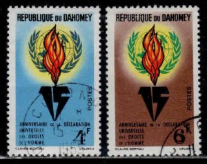 Dahomey #182-83 ~ Short Set 2 of 3 ~ Human Rights ~ Ucto, NH (1963)