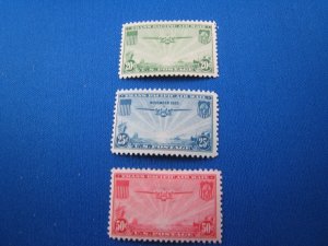 UNITED STATES 1935 AIRMAIL - SCOTT #C20-C22  MLH