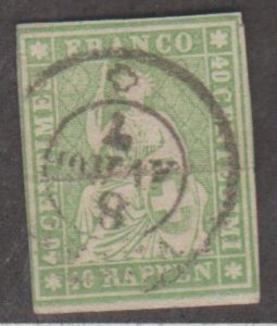 Switzerland Scott #40 Stamp - Used Single