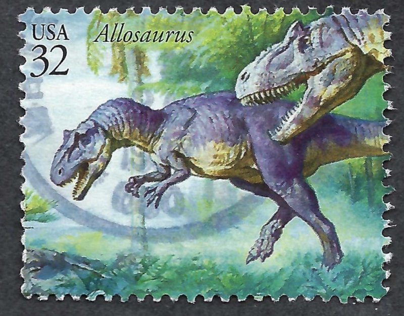 United States #3136g 32¢ Dinosaurs - Allosaurus (1997). Used.