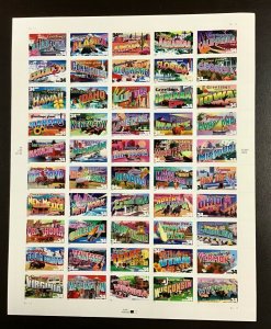 3561-3610 Greetings from America 34 c stamps  Sheet of 50 FV $17  2002