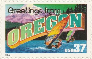 US 3732 Greetings from Oregon 37c single MNH 2002