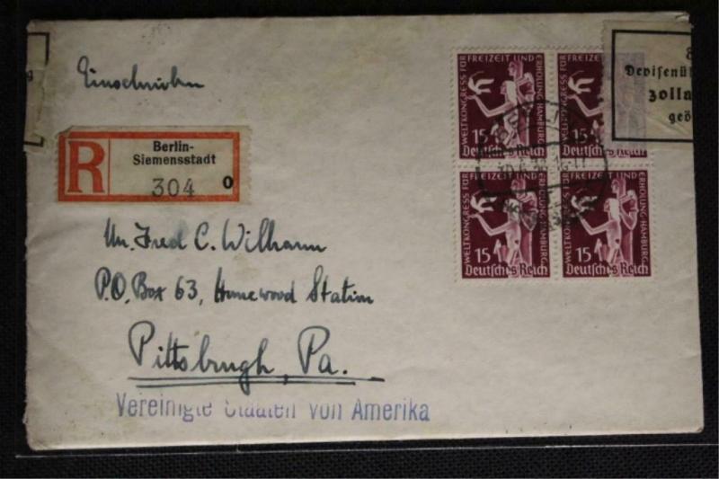 Germany First Day Cover 1936 #477-478 (Mi #622-623) CV €500