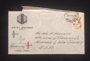 C) 1945. MEXICO. AIRMAIL ENVELOPE SENT TO USA. 2ND CHOICE