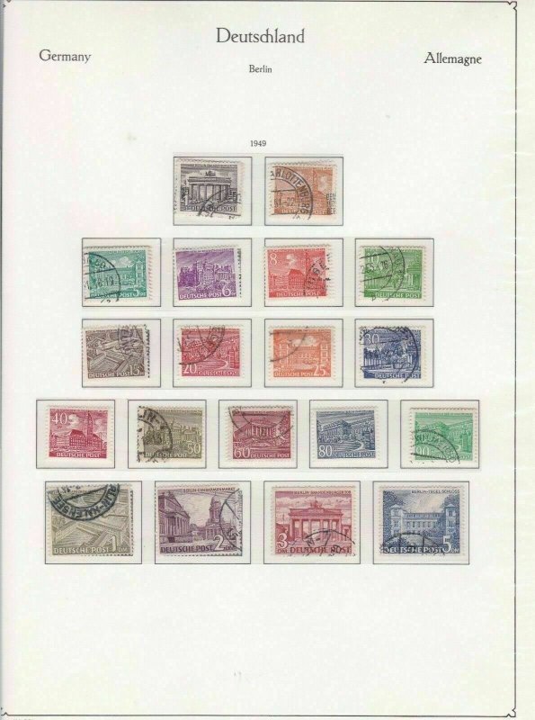 GERMANY BERLIN 1949  USED  STAMPS CAT £70  REF R4166
