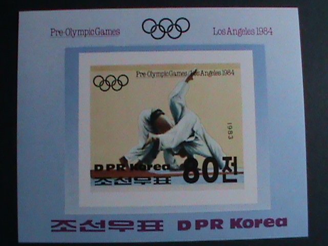 ​KOREA STAMP:1983- SC#2298 PRE-OLYMPIC LA'84- JUDO-MNH IMPERF:RARE S/S SHEET.-