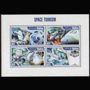 MALDIVES 2013 - Scott# 3091 S/S Space Tourism NH