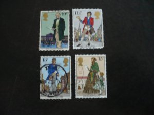 Stamps - Great Britain - Scott# 871-874 - Used Set of 4 Stamps