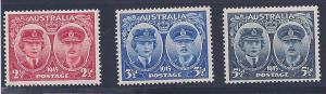 Australia 1945 Sc# 197-9