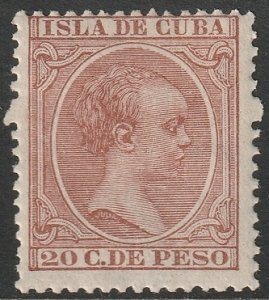 Cuba 1894 Sc 152 MH*