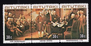 Aitutaki Scott #124-125-126 Stamp - Mint NH Set