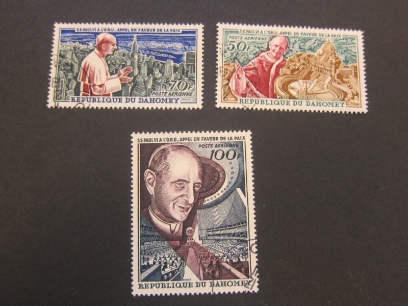 Dahomey 1966 Sc C39-41 set FU