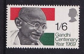 Great Britain   #600   MNH  1969   Mahatma Gandhi