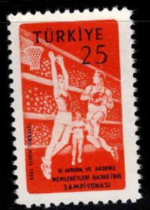 TURKEY Scott 1441 MNH** Basketball stamp