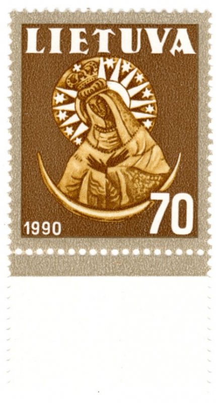 Lithuania Scott 390-92 (1991: Religious Symbols)