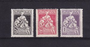 SA24d Romania 1921  Social Welfare, Revenue, mint and MNG stamps