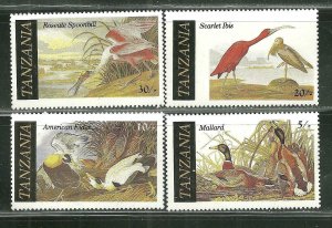 Tanzania MNH 306-9 Audubon's Birds