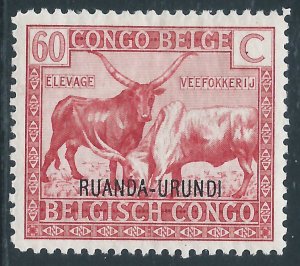 Ruanda-Urundi, Sc #25, 60c MH