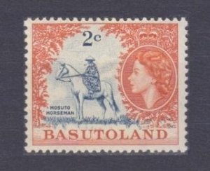 1954 Basutoland 48 Queen Elizabeth II / Horses