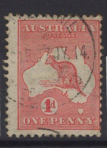 AUSTRALIA SG2e 1914 1d RED DIE IIA USED