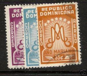 DOMINICAN REPUBLIC MARIAN YEAR C87-89 VFU A523