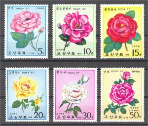 NORTH KOREA, Flowers, MINT NEVER HINGED SET 1979 **!