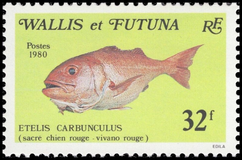 Wallis & Futuna Islands 1980 Sc 256-260 Fish CV $11.85