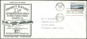 US FDC #1164 1st ITT #M15 Cachet Providence,RI Automated PO with Promotional Ltr