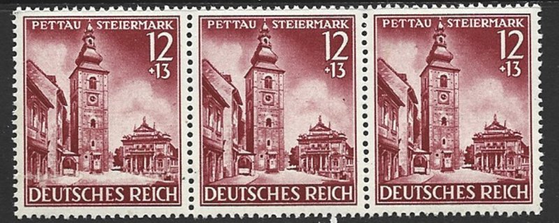 COLLECTION LOT 8421 GERMANY #B196 MNH STRIP OF 3 1941