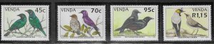 South Africa - Venda  #277-280  Starlings  (MNH) CV $7.85
