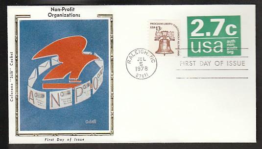 U.S. U579  2.7 Non Profit (Colorano) U/A FDC VF