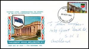 New Zealand 376 Parliament House Pen FDC