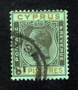 Cyprus, SC# 102,   VF, Used, King George V,   CV $5.25 .......1580119