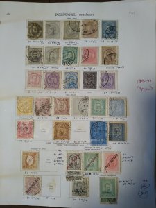 collection on pages Portugal 1880-99 CV $605