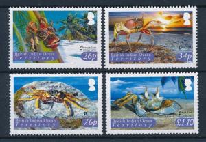 [30352] British Indian Ocean Territory 2004 Marine Life Crabs MNH