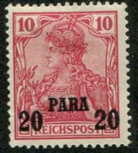German Offices Turkey SC# 32 20para on 10pf on Germany MH