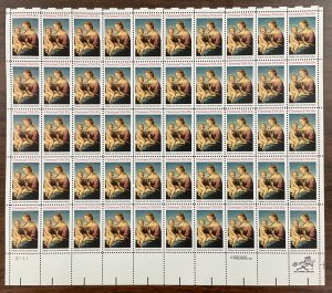 2063 Christmas, Raphael’s Madonna & Child MNH 20 c Sheet of 50   FV $10  1983