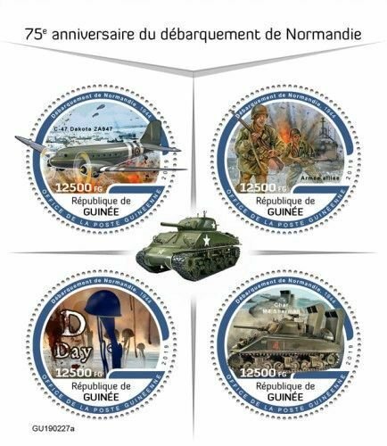 Z08 IMPERF GU190227a GUINEA (Guinee) 2019 Normandy landings MNH ** Postfrisch