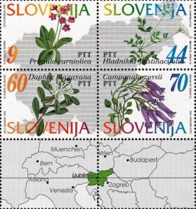 Slovenia 1994 MNH Stamps Scott 196 a-d Flowers