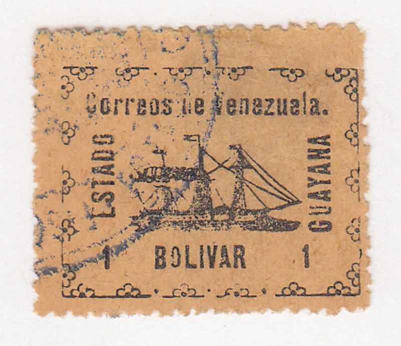 Venezuela-Guayana - 1903 - SC 5 - Used - with control mark