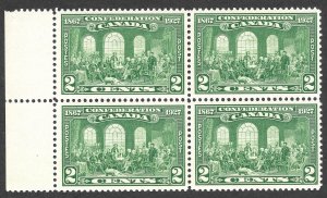 MNH 1927 VF/XF Scott #142** Canadian Commemorative Block