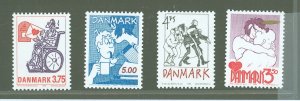Denmark #968-971  Single (Complete Set)