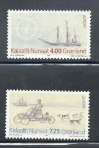 Greenland Sc 268-9 1994 Europa Expedition stamp set mint NH