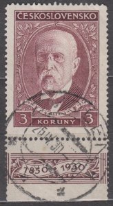 Czechoslovakia Scott #176 1930 Used with label