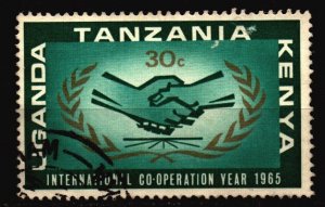 Kenya Uganda Tanganyika Used Scott 156