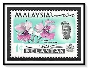 Kelantan #91 Sultan & Orchids MNH