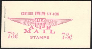 MALACK C39c BKC4a 73c Book, Post Office Fresh, complete book, VF NH **STOC k2342