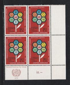 UN Geneva Scott # 27 mint unhinged Inscription block