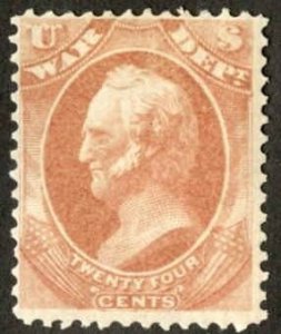 US O91 Official Fine Hinged OG cv $85