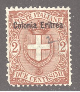 Eritrea, Sc #13, MH, w/pulled perf on L